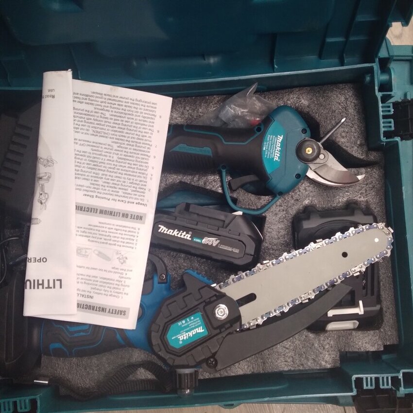 Набор инструментов кусторез и пила